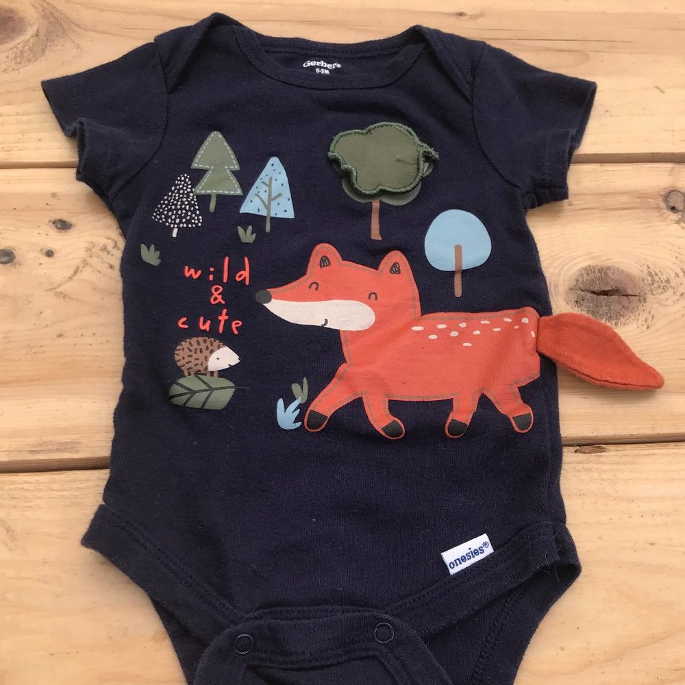 5 Gerber Onesie Fox Shirt Set Target - Picture 6 of 11